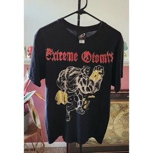 Extreme Otomix T-Shirt Large Gold Foil Graphic Tee - Vintage - Rare!